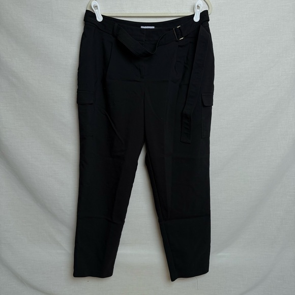 Calvin Klein Women’s Black Belted Cargo Dress Pants – Size 12 - Picture 1 of 10